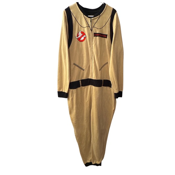 MJC International Group Other - Ghostbusters MJC International  Fleece Union Suit Pajamas Costume Tan Mens XL